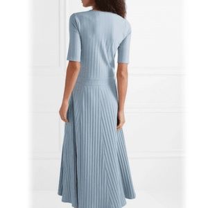 ALBUS LUMEN RIBBED COTTON-BLEND JERSEY MAXI DRESS